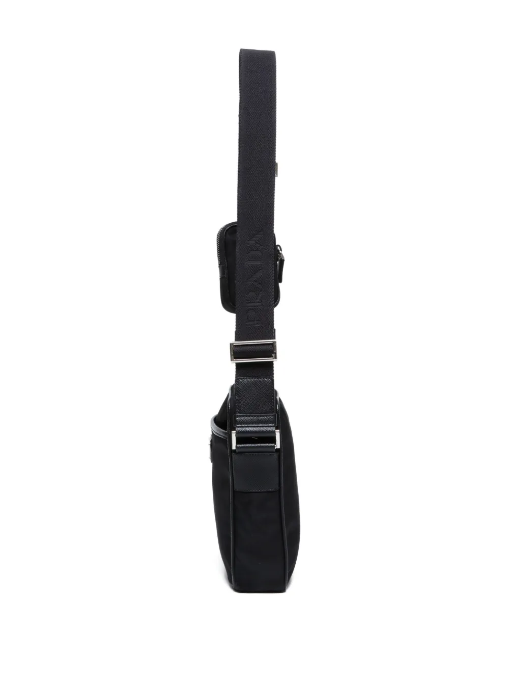Pre-owned Prada 2015-2025 Re-nylon Shoulder Bag In Black