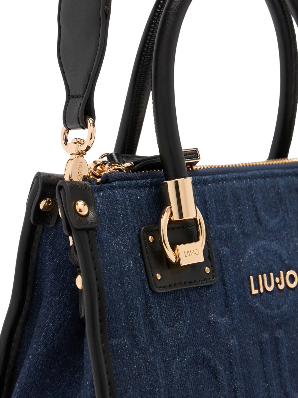 Liu •jo Small Denim Handbag In Blue