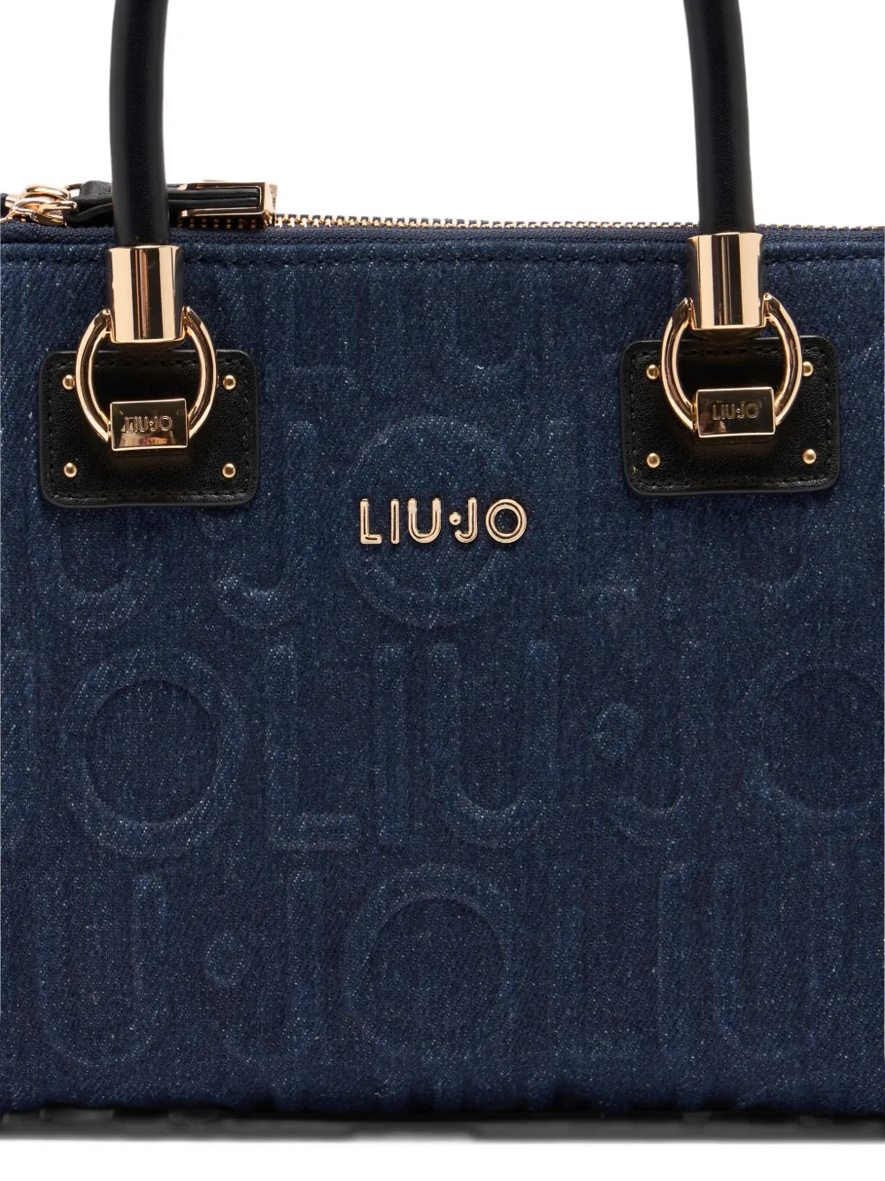 Liu •jo Small Denim Handbag In Blue