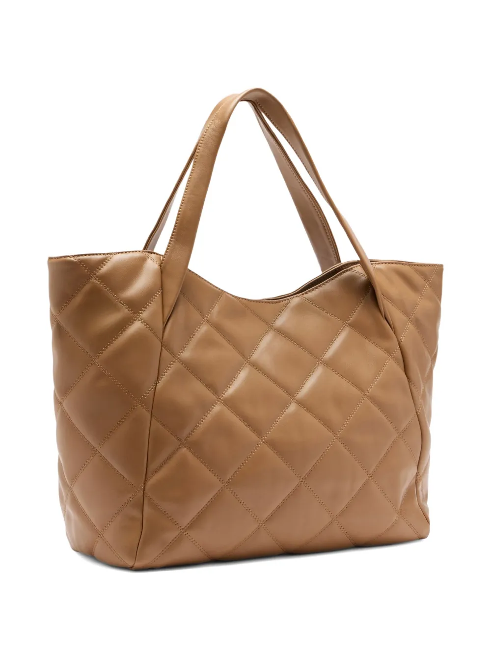 Liu •jo Large Quilted Tote Bag In Brown