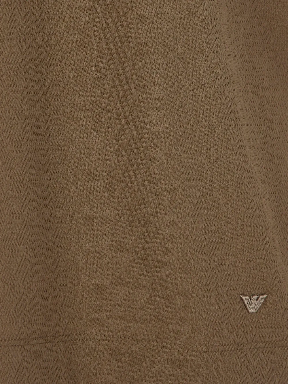 Emporio Armani T-shirt met geborduurd plakkaat Bruin