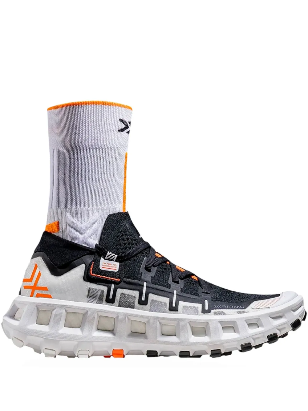 X-bionic Terraskin X00-c Structured-sole Knitted Sneakers In White