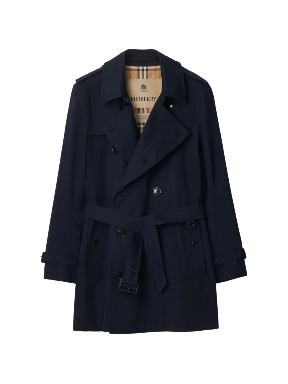 Burberry long-sleeve trench coat - Blue