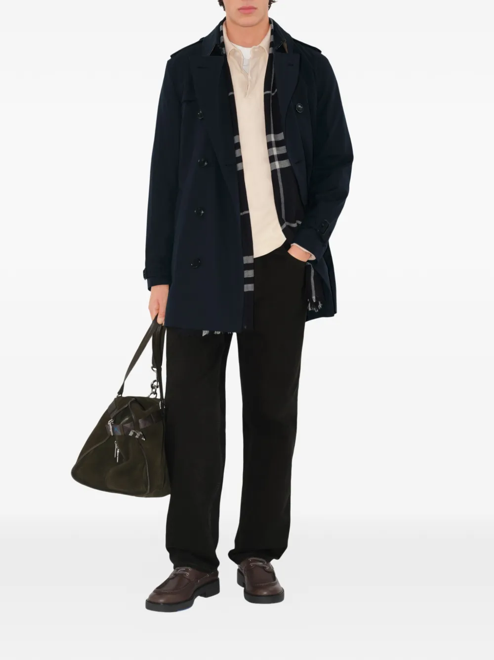 Burberry Trenchcoat met lange mouwen Blauw