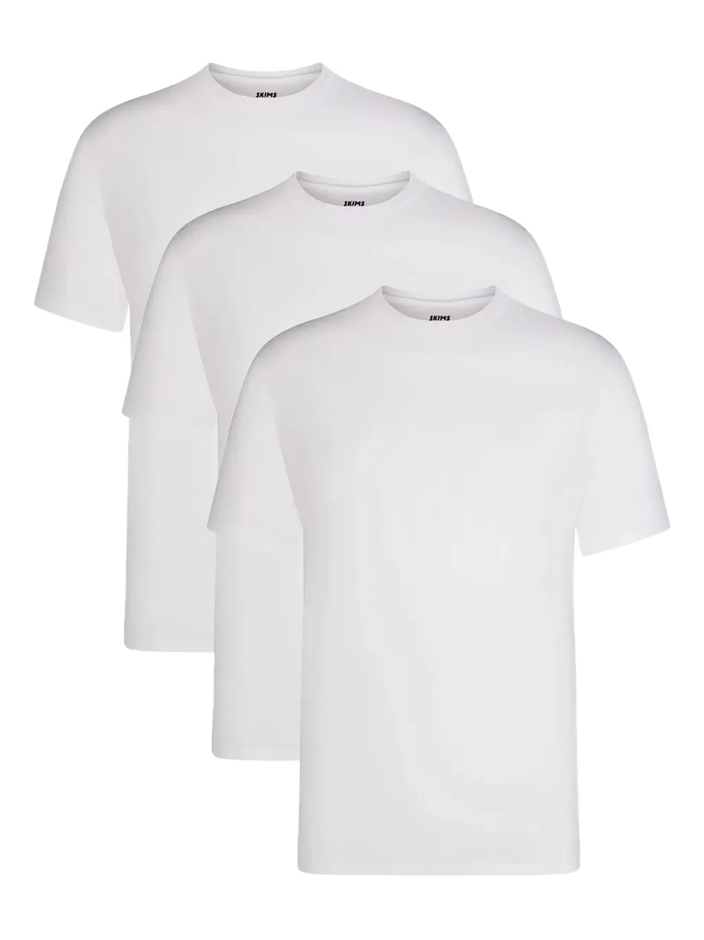 Skims crew-neck T-shirt (pack of three) | White | Image 1