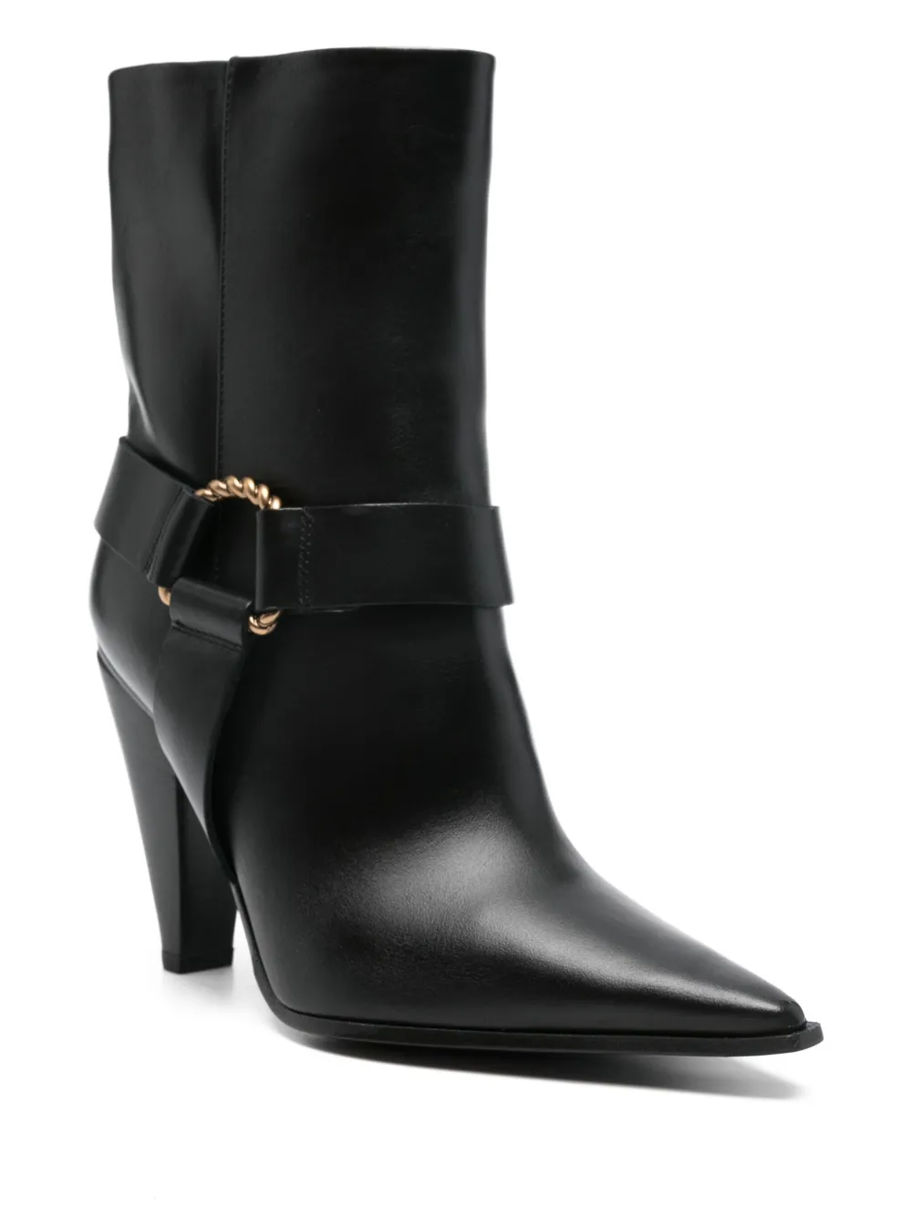 Roberto Festa leather ankle boots Black