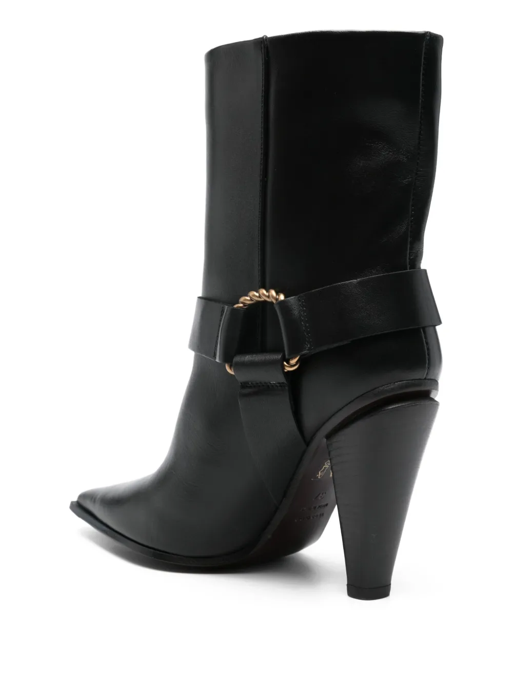 Roberto Festa leather ankle boots Black