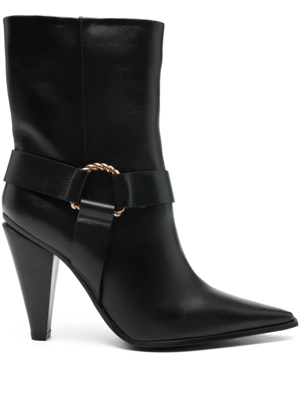 Roberto Festa leather ankle boots Black