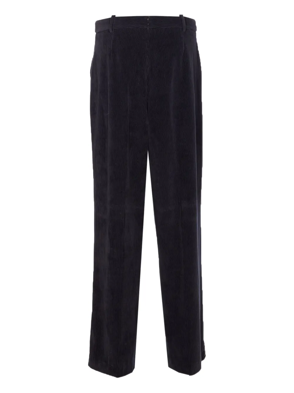 Circolo 1901 corduroy back-zip trousers - Zwart