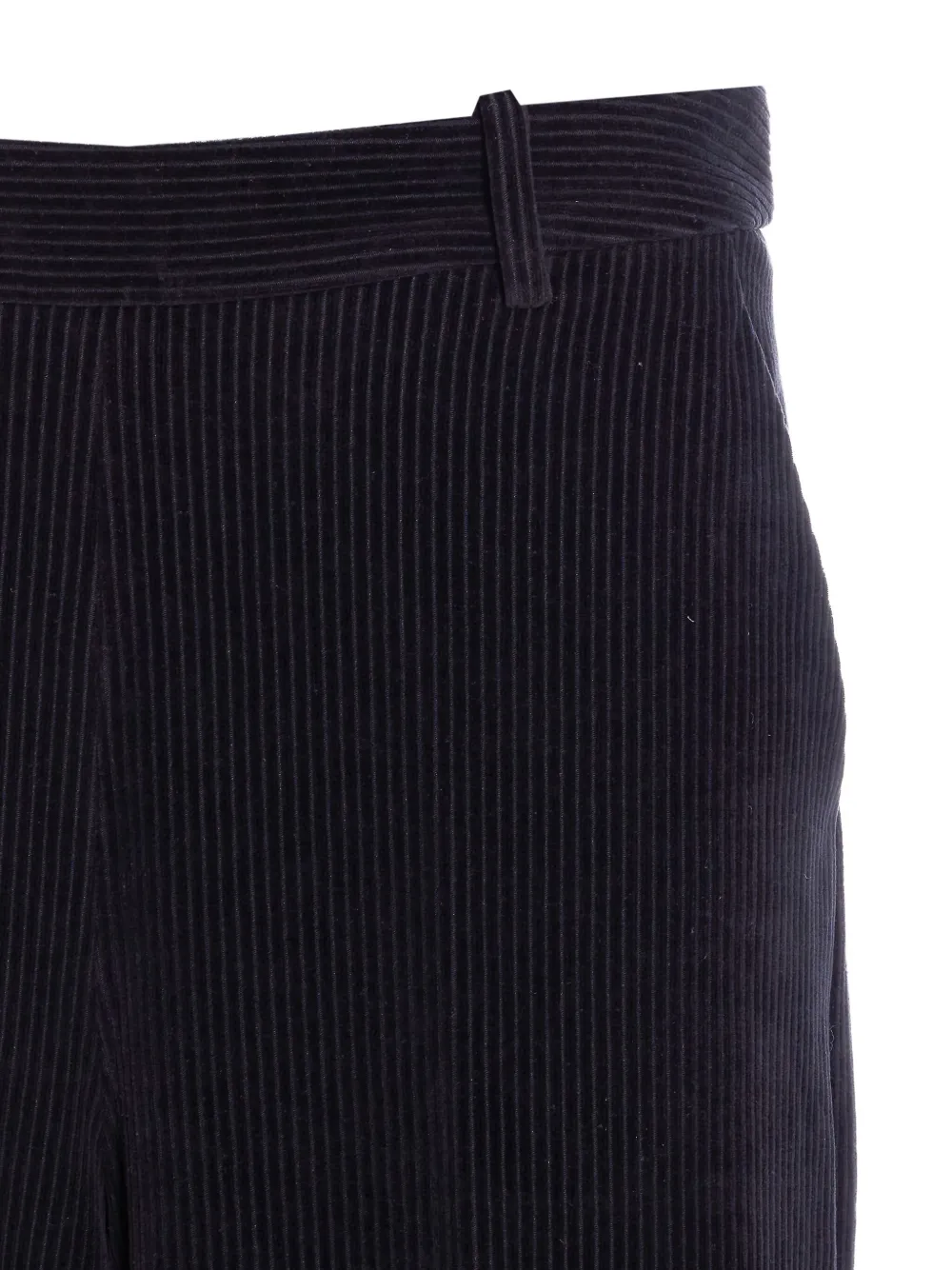 Circolo 1901 corduroy back-zip trousers Zwart
