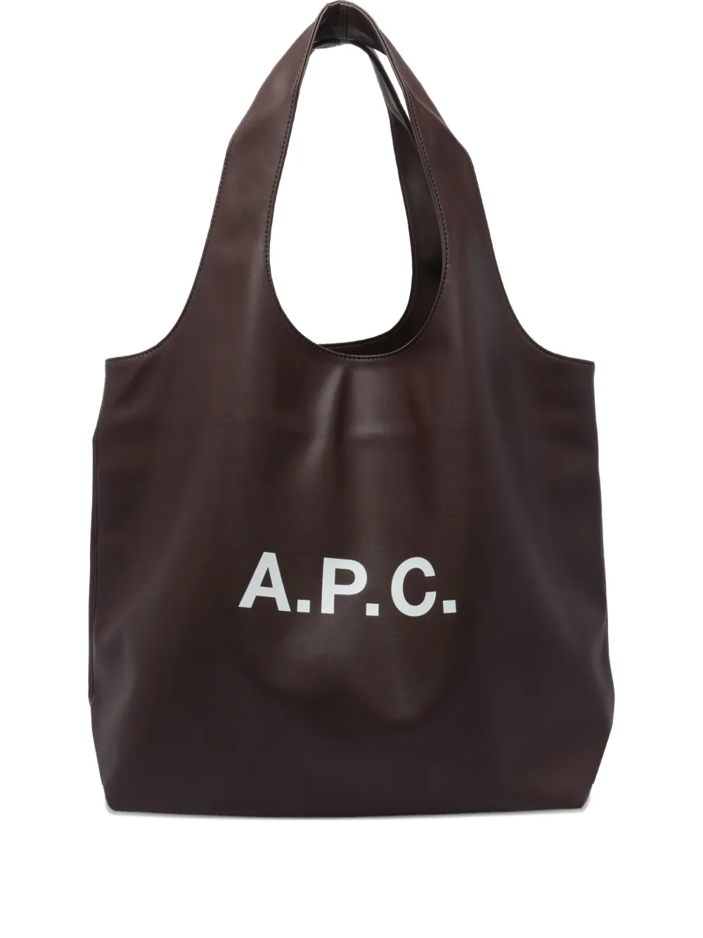 Apc Logo-print Tote Bag In Brown