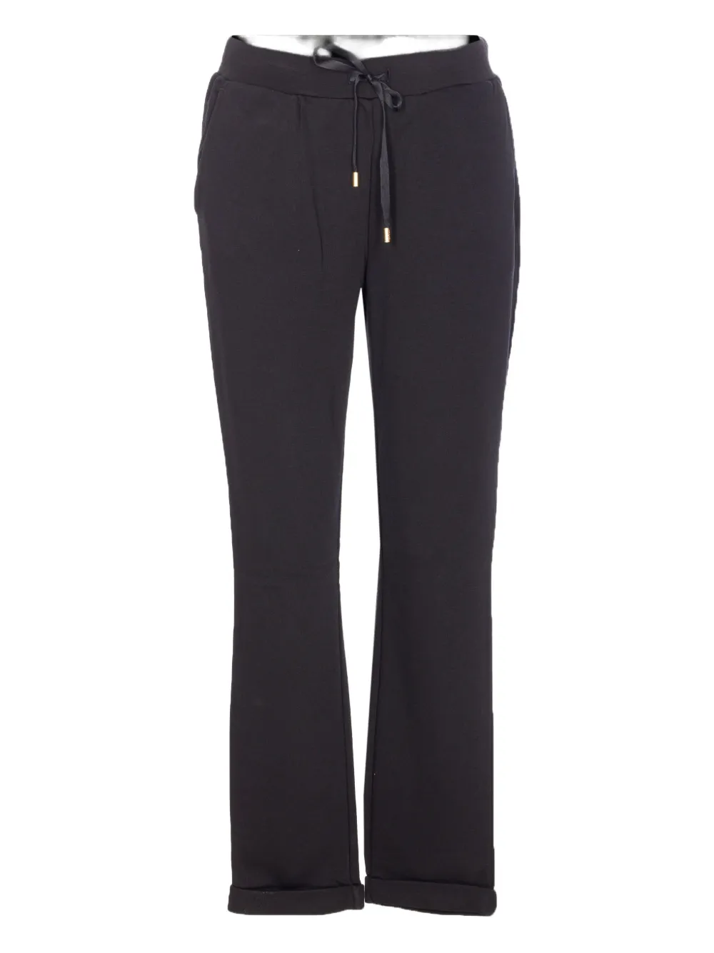 Liu •jo Elasticated-waist Drawstring Track Pants In Black