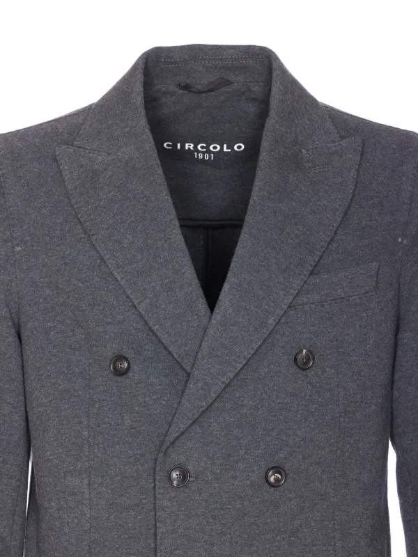 CIRCOLO 1901ダークグレー ジャケット Circolo 1901 ダブルジャケット | グレー | FARFETCH JP