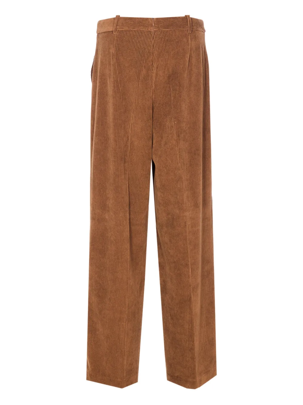 Circolo 1901 corduroy pocketed straight trousers - Bruin