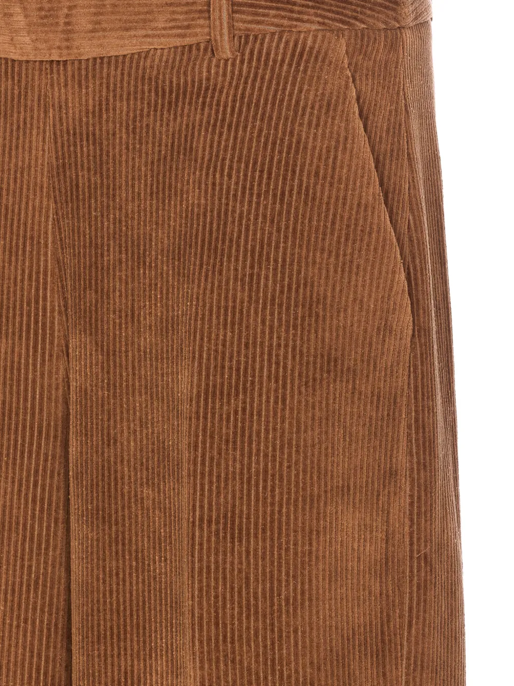 Circolo 1901 corduroy pocketed straight trousers Bruin