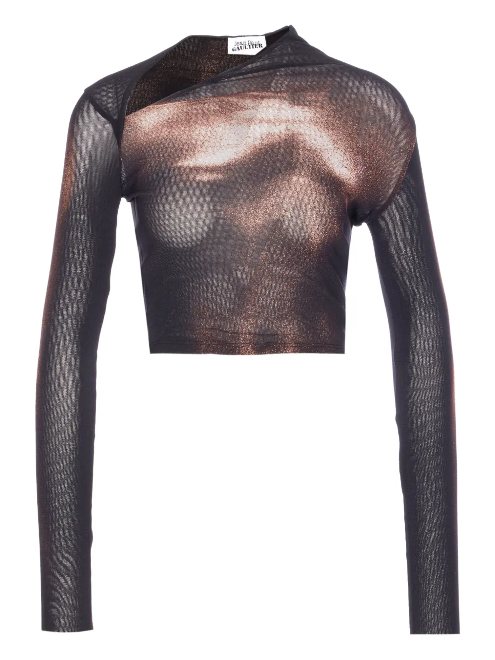 Jean Paul Gaultier asymmetric top Zwart