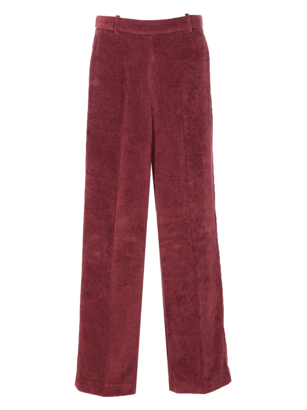 Circolo 1901 Ribfluwelen straight broek Rood