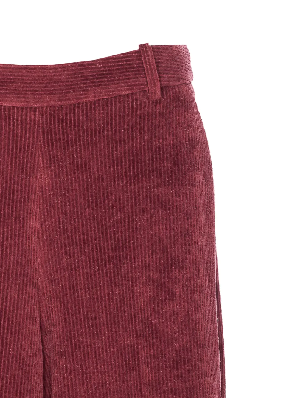 Circolo 1901 Ribfluwelen straight broek Rood