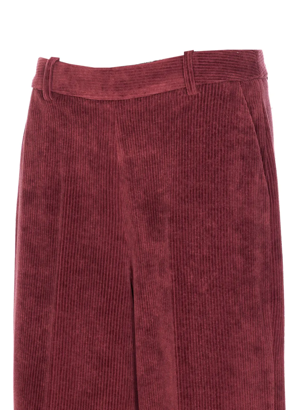 Circolo 1901 Ribfluwelen straight broek Rood
