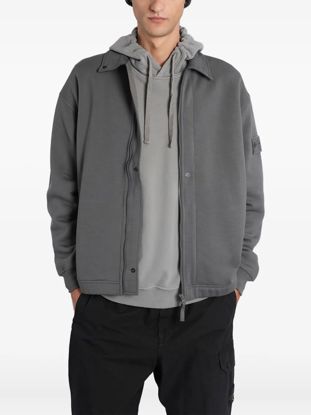 Stone Island zip badge knitwear | Grey | Image 1