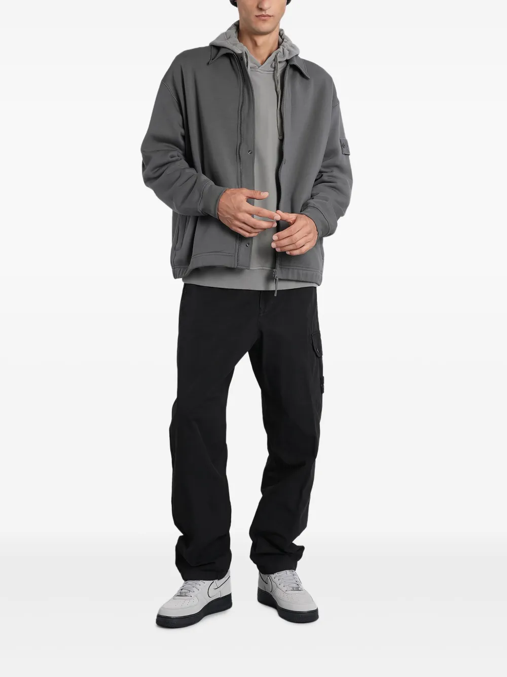 Stone Island suéter tejido con distintivo y cierre | Chamarras bomber | Image 2