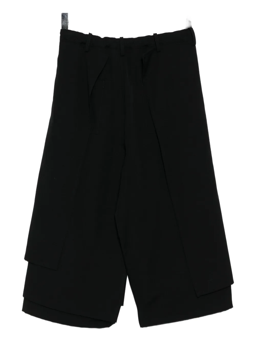 Yohji Yamamoto Gabardine Wrapped Trousers In Black