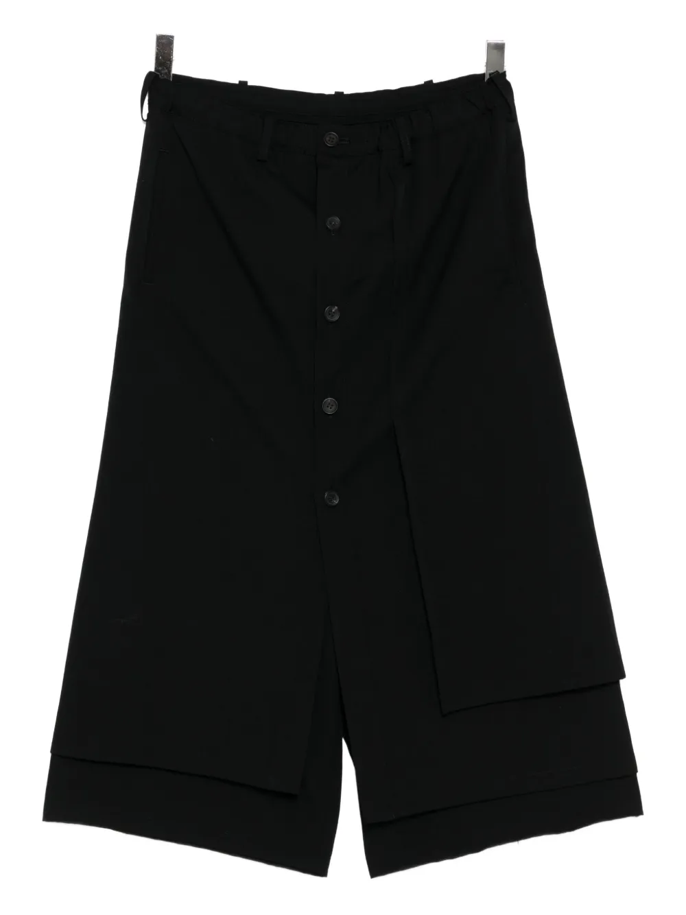 Yohji Yamamoto Gabardine Wrapped Trousers In Black