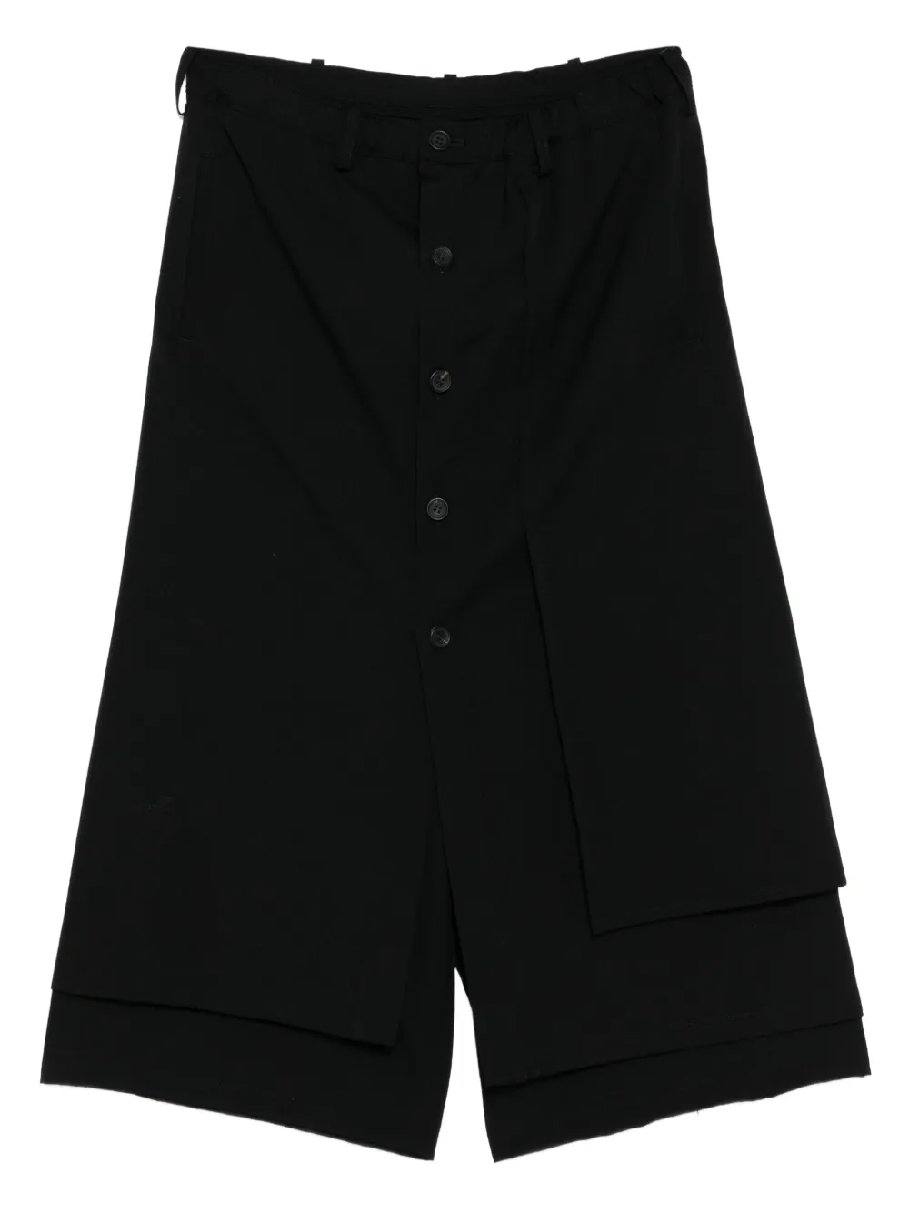 Yohji Yamamoto gabardine wrapped trousers | Black | Image 1