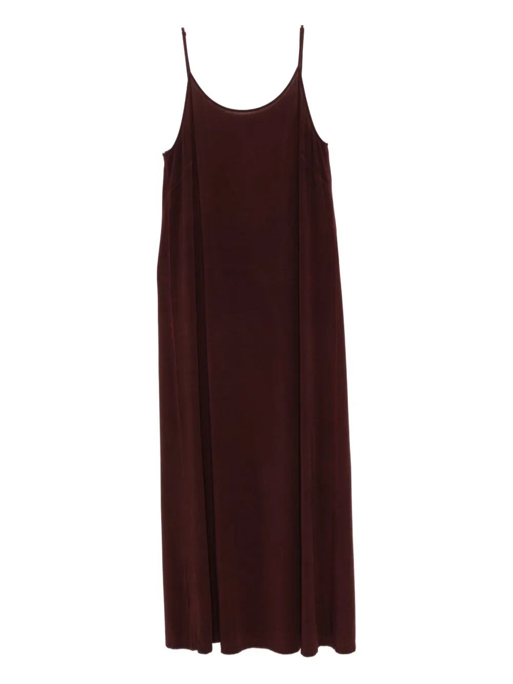 Uma Wang Spaghetti Strap Maxi Dress Daya In Brown