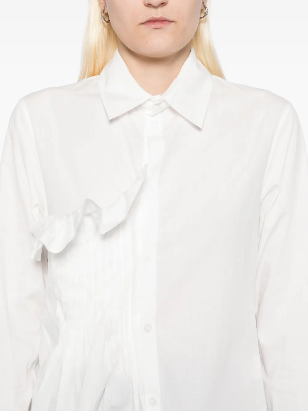 Yohji Yamamoto Broad R Shirt In White
