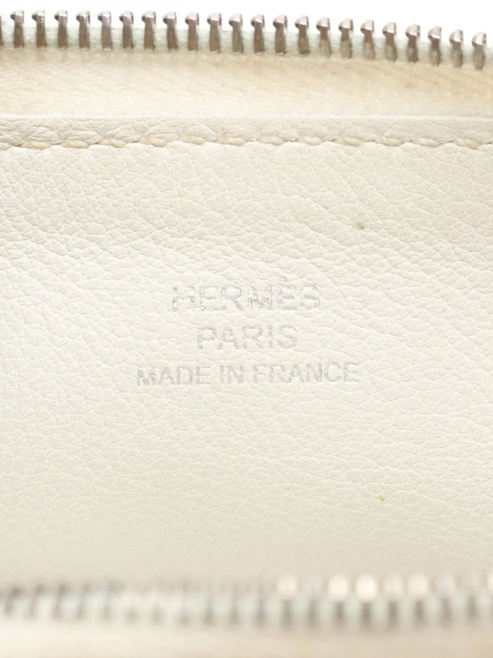 Pre-owned Hermes 2019 Balade En Berline Zip Wallet In Neutral