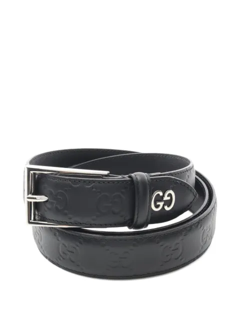 Gucci Pre-Owned 2010s GG-pattern square-buckle belt