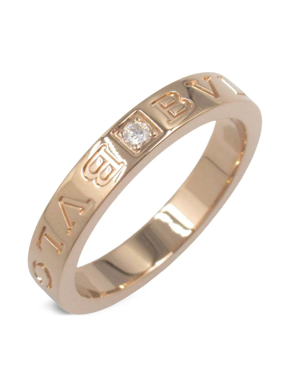 Bvlgari Pre-Owned 2010s 18K rose gold B-Zero1 diamond ring | Gold | Image 1