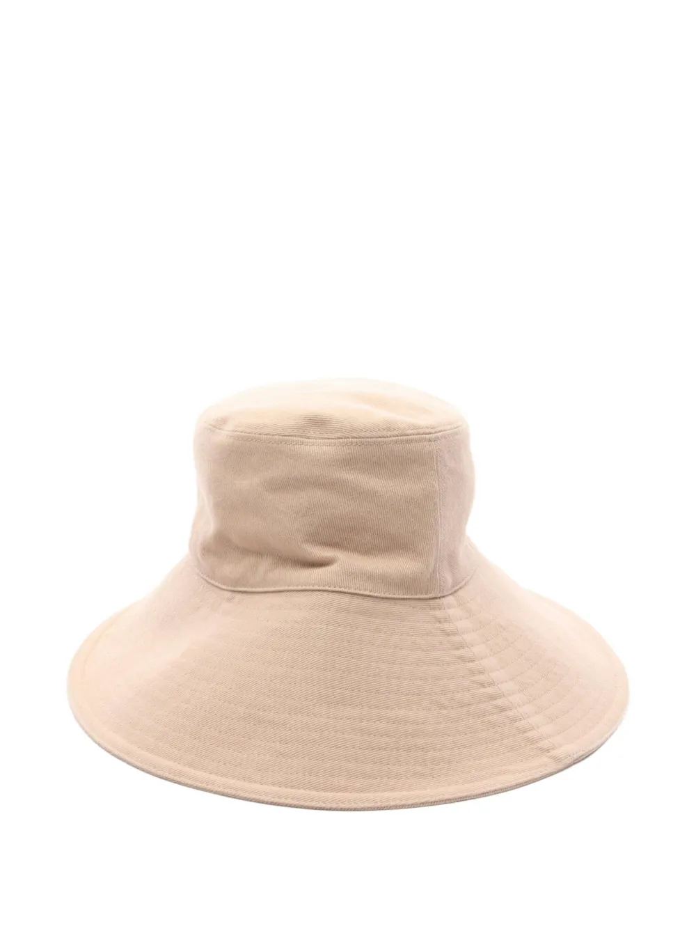 Pre-owned Miu Miu 2010s Logo-embroidered Denim Hat In Neutral