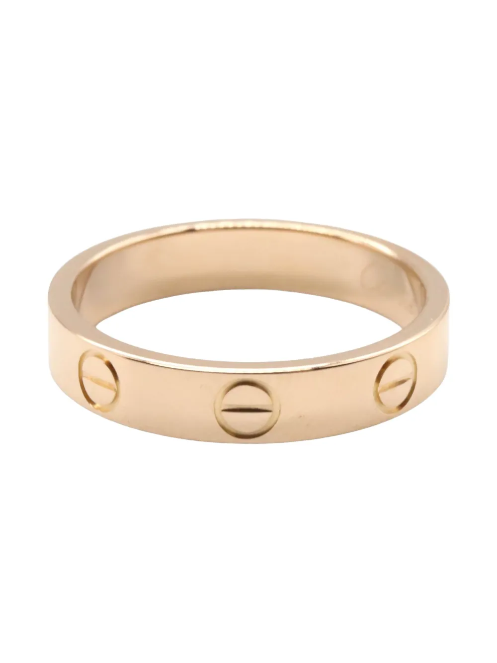 Pre-owned Cartier 2010s 18k Rose Gold Mini Love Ring