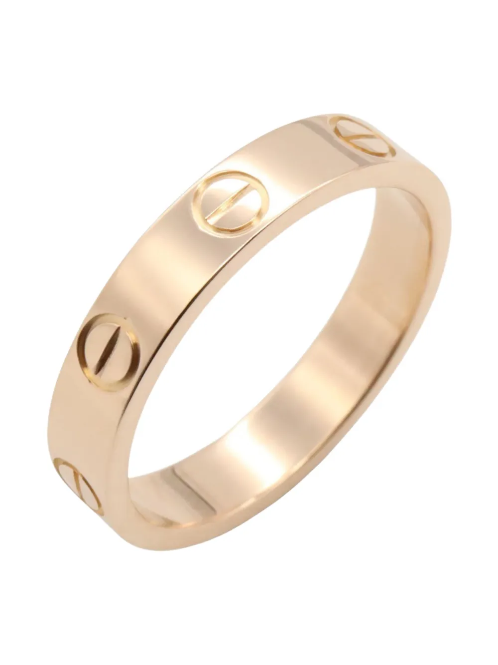 Pre-owned Cartier 2010s 18k Rose Gold Mini Love Ring