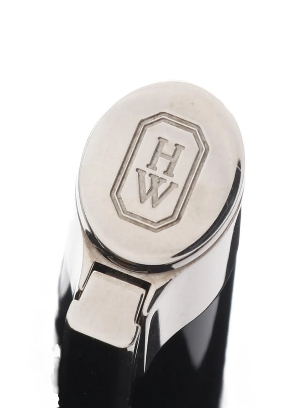 Pre-owned Harry Winston 2010s Palladium Rollerball Pen In Black