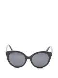 Jimmy Choo Pre-Owned 2010s star-stud round-frame sunglasses - Black