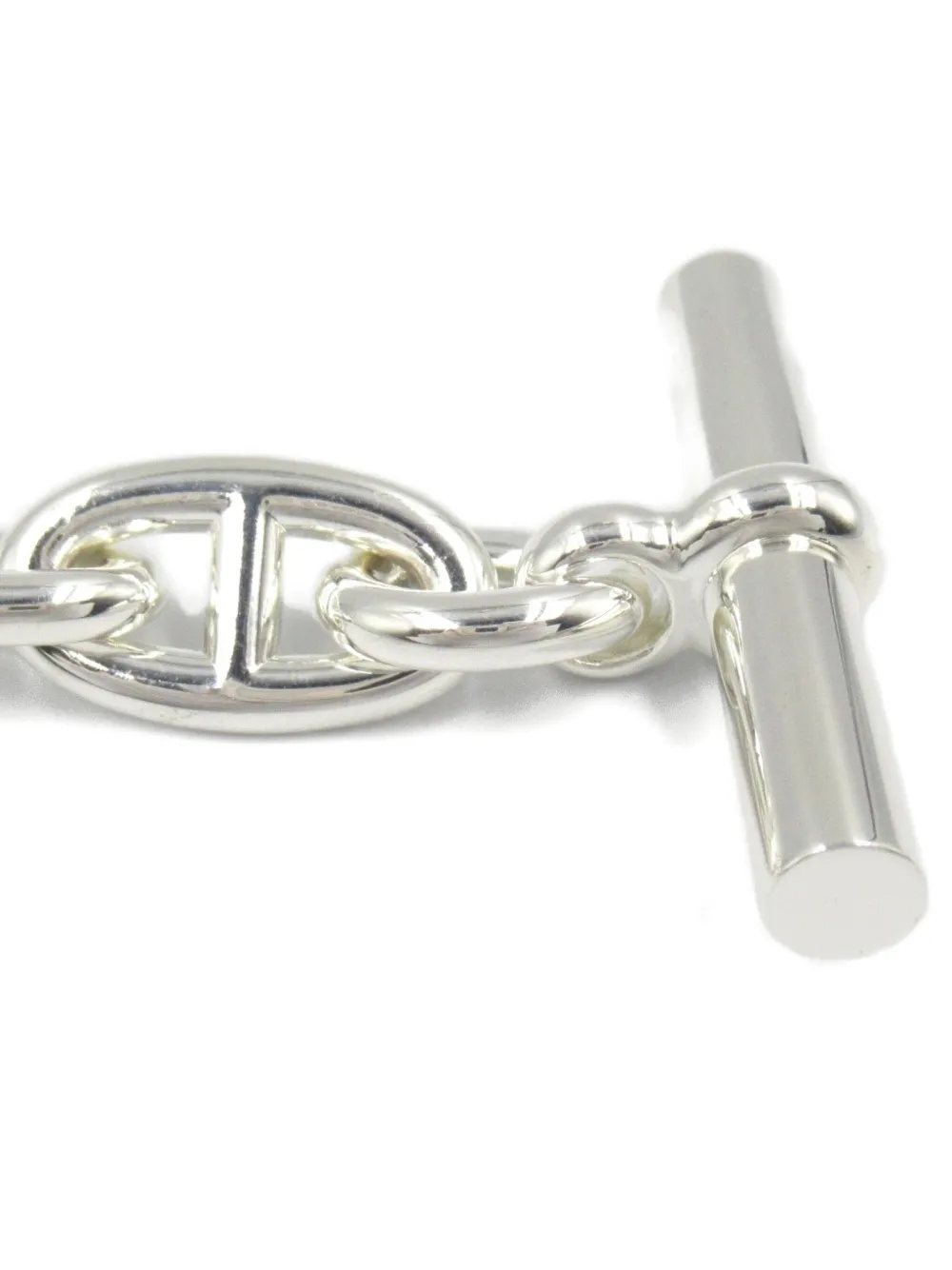 Pre-owned Hermes 2020s Chaine Dunkle Bracelet In Gray