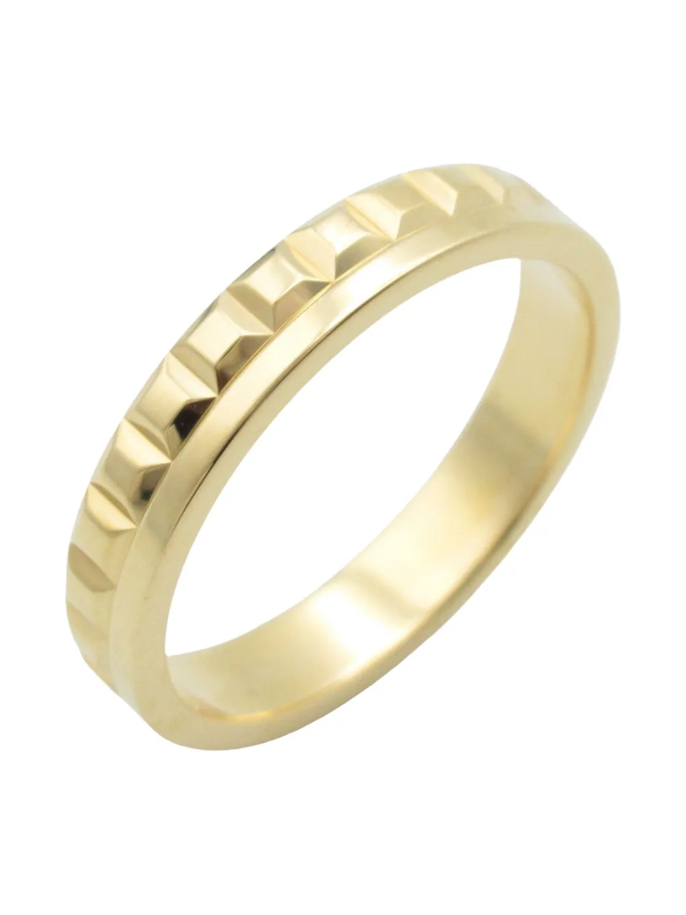 Boucheron Pre-Owned 2010s 18K yellow gold Quatre Radiant Harp ring | Women | Image 2