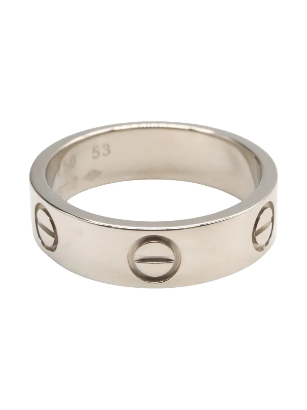 Cartier 2010s 18K white gold Love ring - シルバートーン Cartier 2010s 18K white gold Love ring - シルバートーン