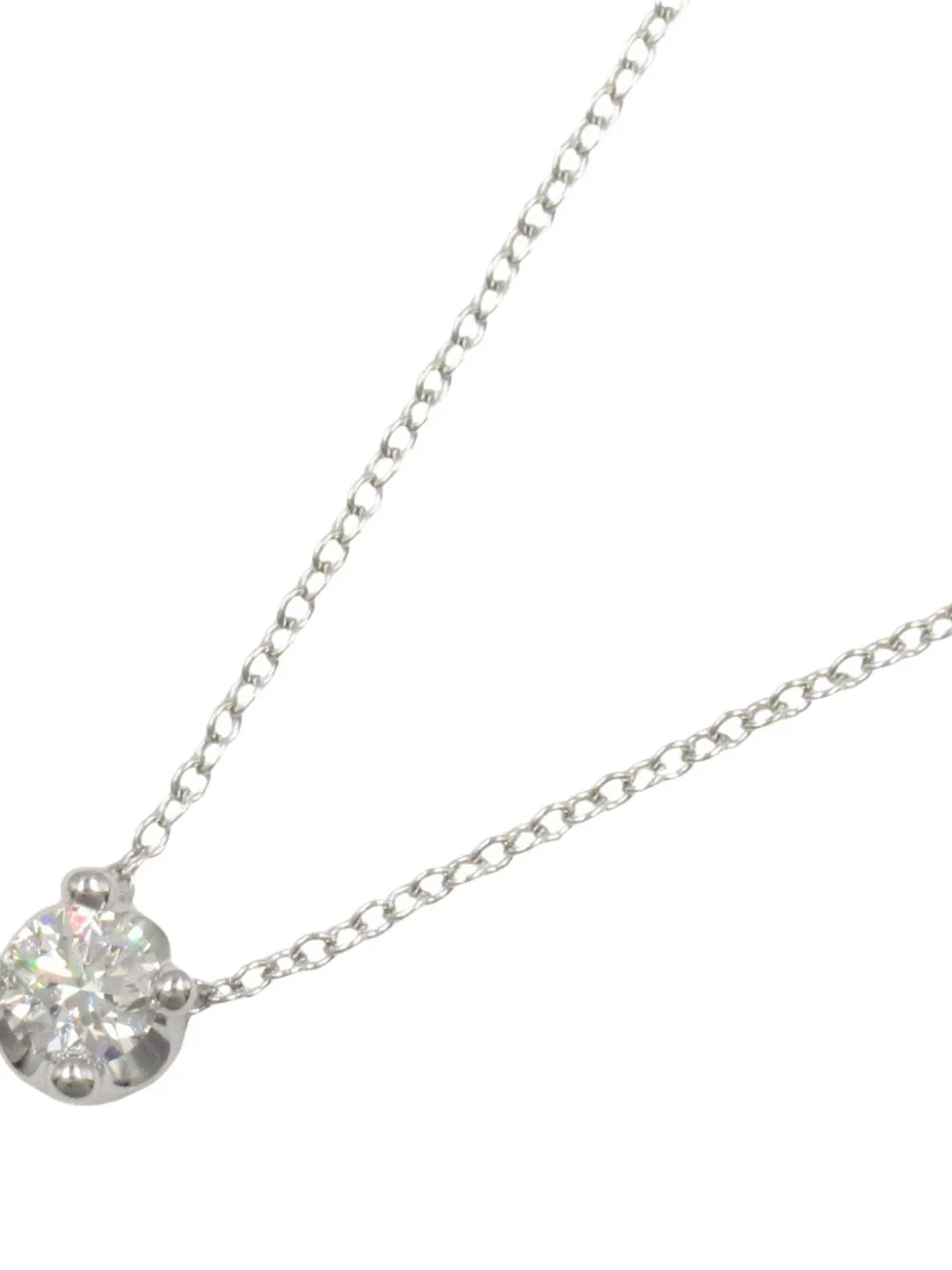 Bvlgari Pre-Owned 2010s 18K white gold Corona diamond necklace | Image 2