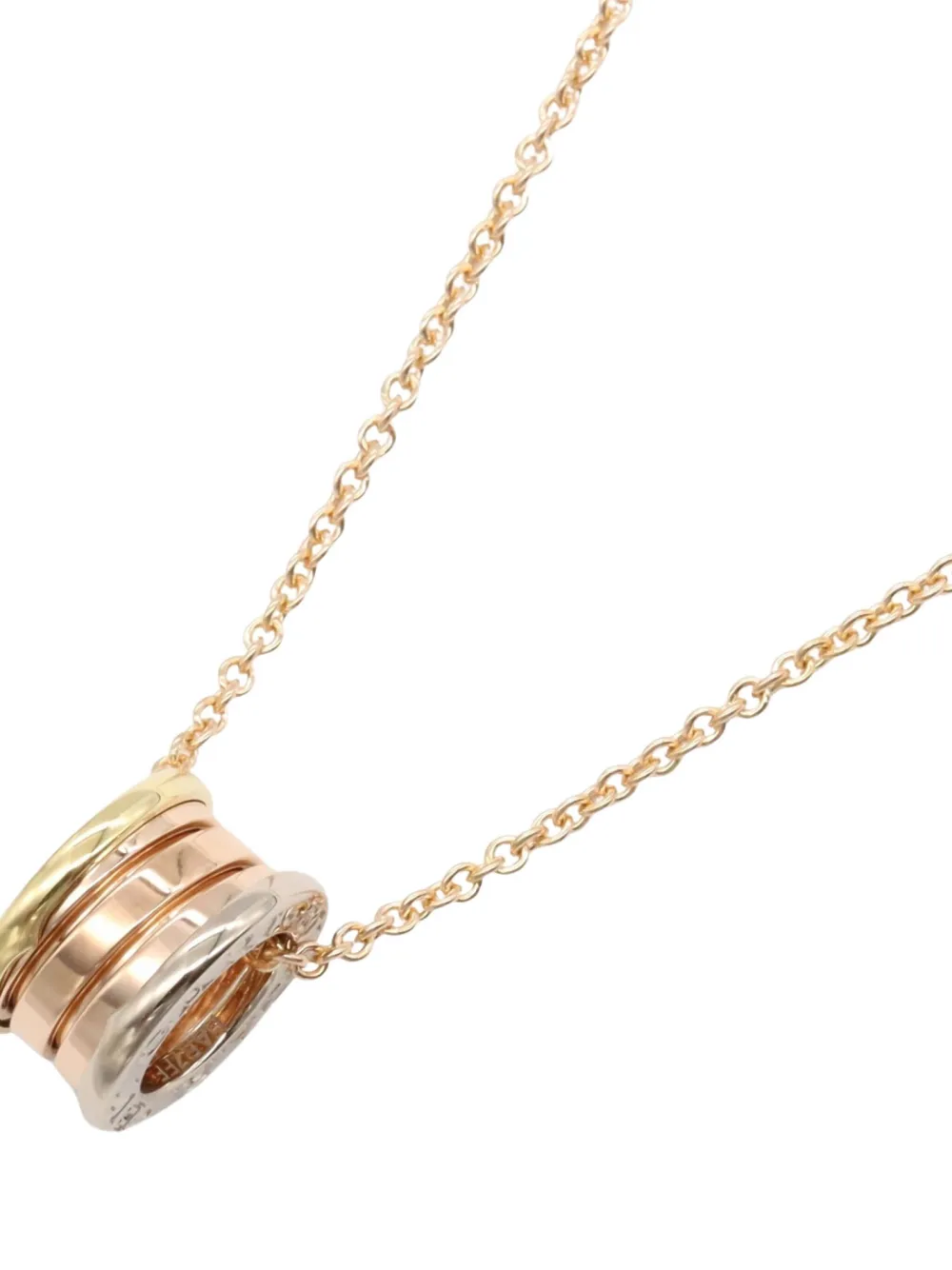 Pre-owned Bvlgari 2010s 18k Gold B-zero1 Perfect Mistake Necklace