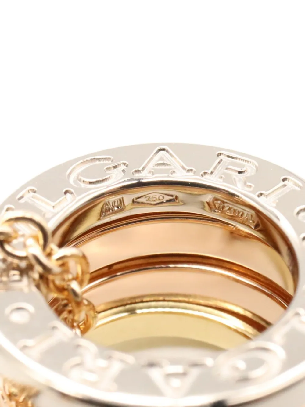 Pre-owned Bvlgari 2010s 18k Gold B-zero1 Perfect Mistake Necklace