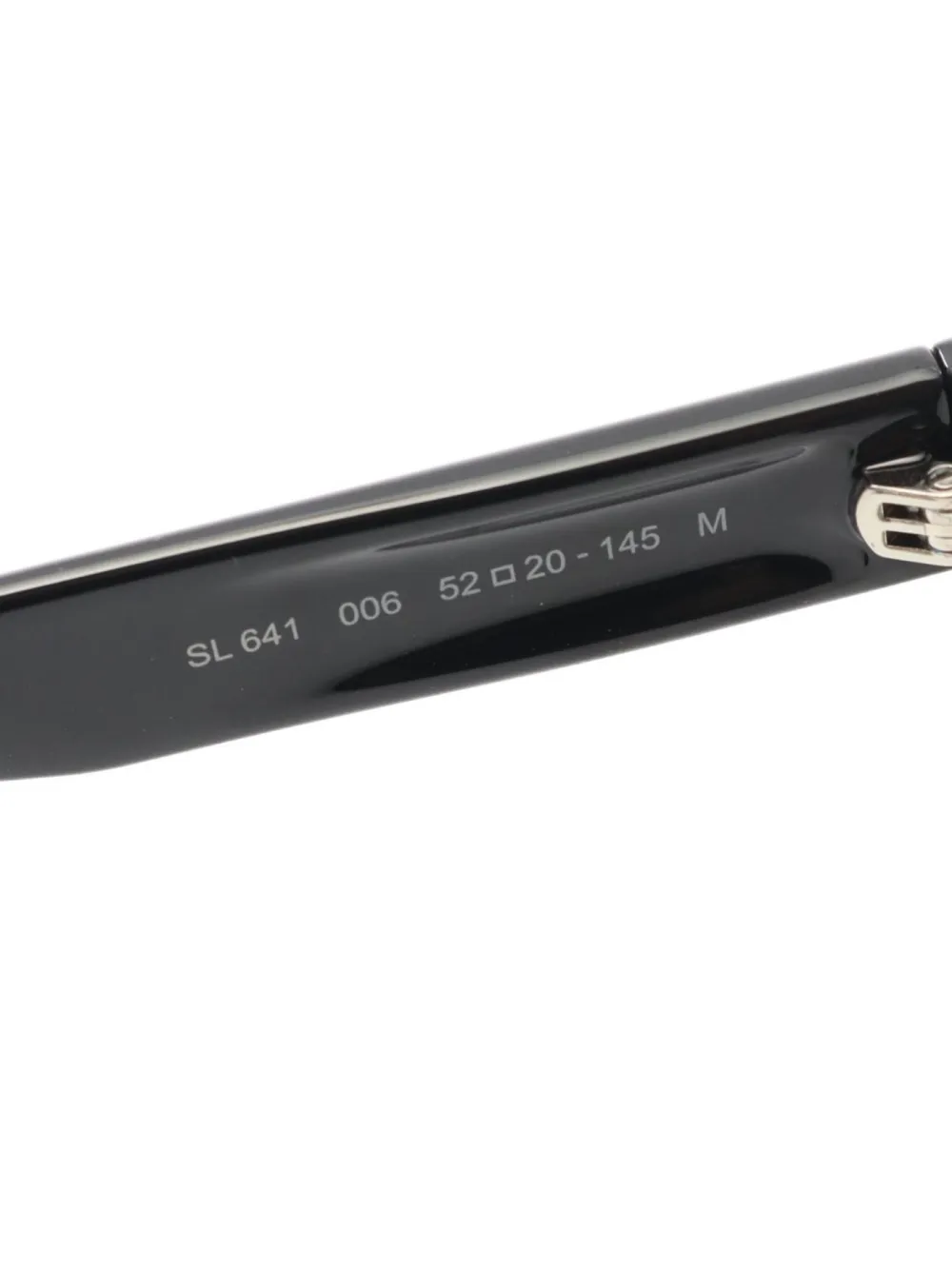 Pre-owned Saint Laurent 2010s Rectangle-frame Glasses In Black