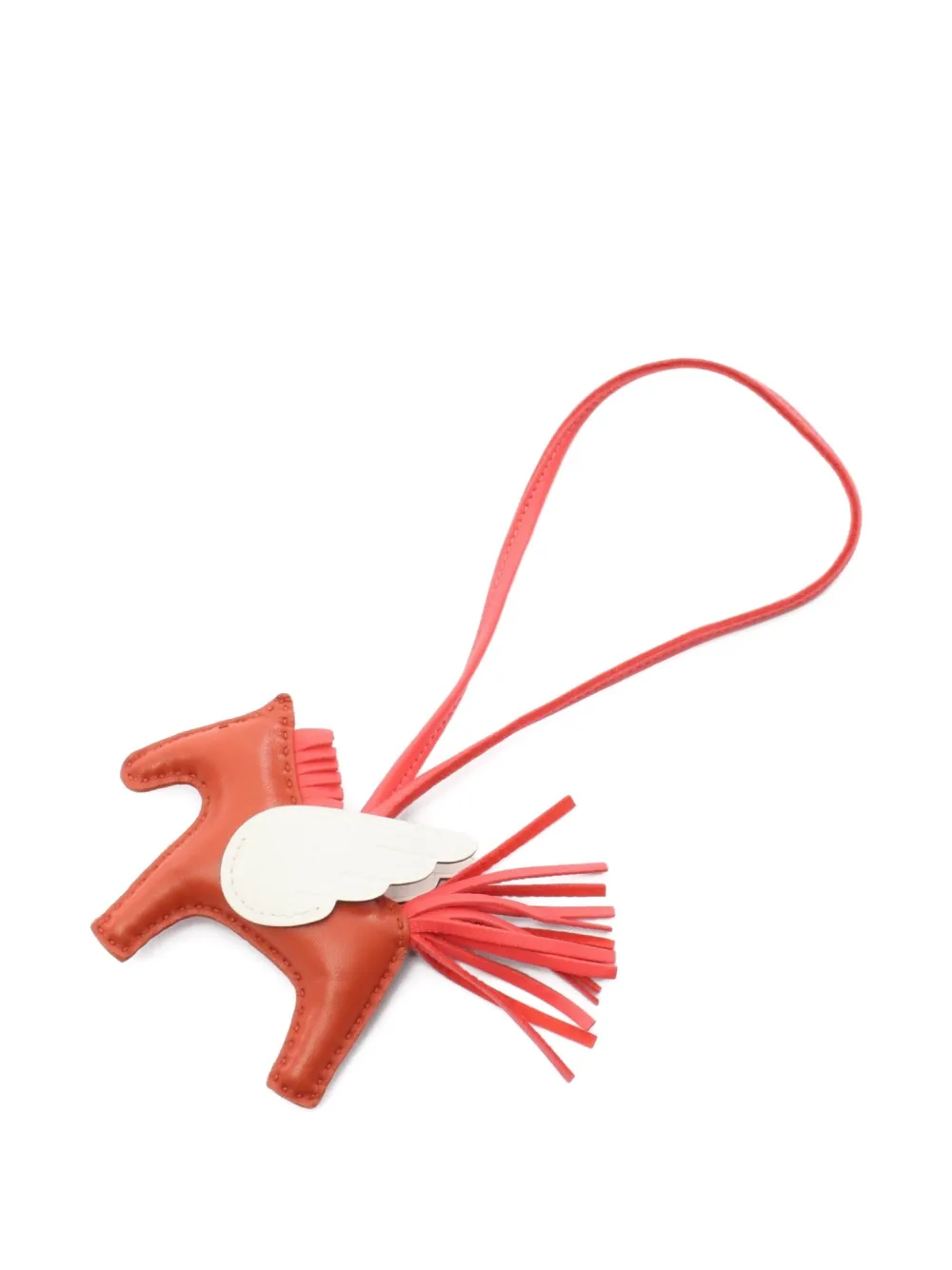 Hermès Pre-Owned 2022 Rodeo Pegasus PM bag charm - オレンジ Hermès Pre-Owned 2022 Rodeo Pegasus PM bag charm - オレンジ