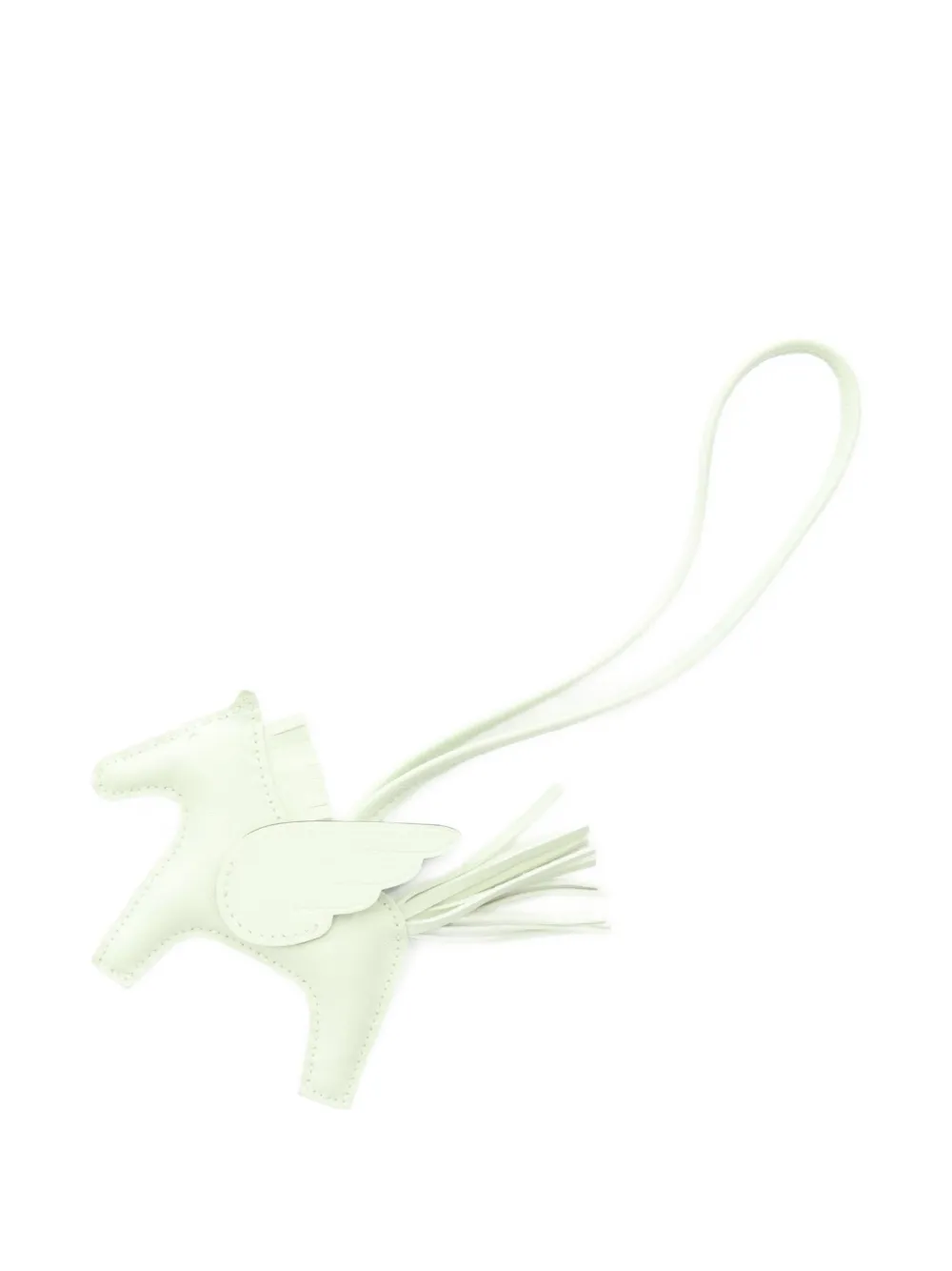 Pre-owned Hermes 2023 Rodeo Pegasus Pm Bag Charm In Green