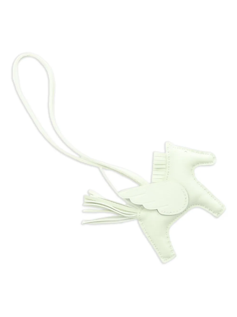 Pre-owned Hermes 2023 Rodeo Pegasus Pm Bag Charm In Green
