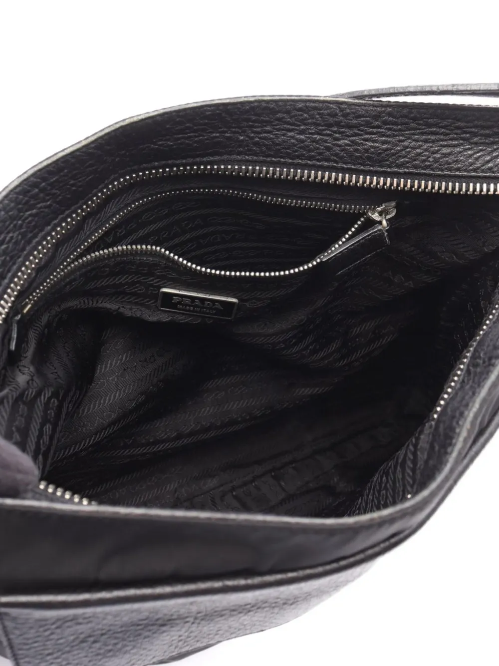 Pre-owned Prada 2000s Re-nylon Shoulder Bag In Black