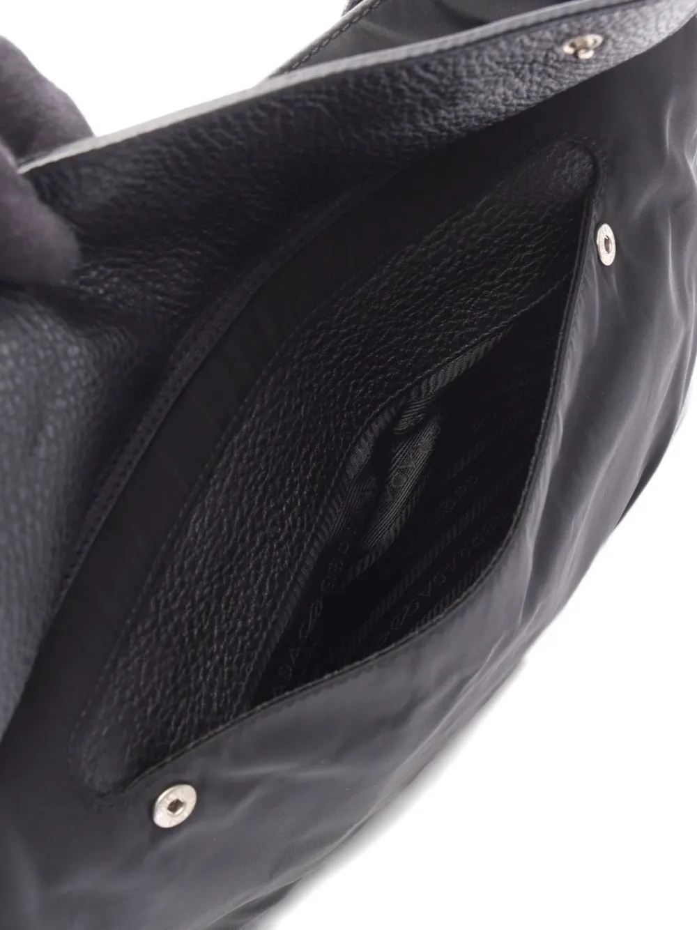 Pre-owned Prada 2000s Re-nylon Shoulder Bag In Black